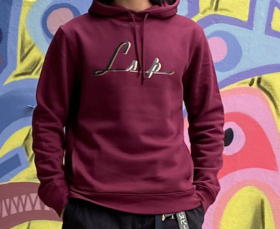 LSP Streetwear Filip sign Burgunder Hettegenser