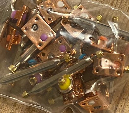 Fingerboard Mixed Colour Bronse Baseplate Trucks 34 mm