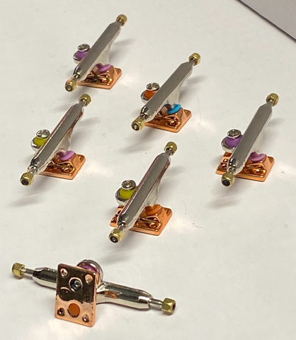 Fingerboard Mixed Colour Bronse Baseplate Trucks 34 mm
