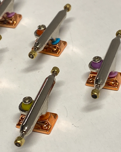 Fingerboard Mixed Colour Bronse Baseplate Trucks 34 mm