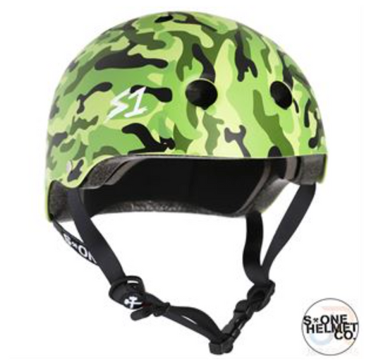 S1 Camo Matt Grønn Hjelm